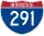 Straßenschild der I-291