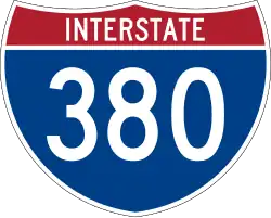 Straßenschild der I-380