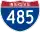 Straßenschild der I-485