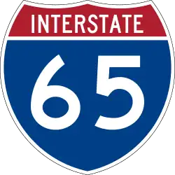 Straßenschild der I-65