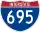 Straßenschild der I-695