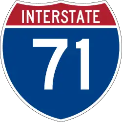 Straßenschild der I-71