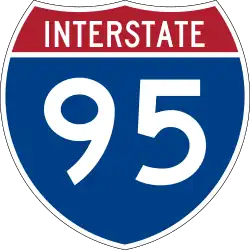 Straßenschild der I-95