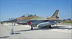 Eine F-16C Barak der 101. Staffel „First Fighter“ im Mai 2017, stationiert seit Mitte 2021 auf Ramat David