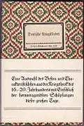 IB 153/B Deutsche Kriegslieder (1915), Umschlagstreifen