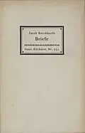 IB 331/2, Jakob Burckhardt: Briefe, Resteverwertung von Feldposteinbandpapier (1946)
