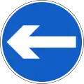 RUS-006 vorgeschriebene Fahrtrichtung – hier links