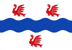 Flagge des Ortes IJsselmuiden