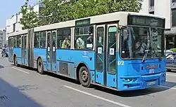 IK-201 der öffentlichen Stadtverkehrsgesellschaft von Novi Sad auf der Linie 8