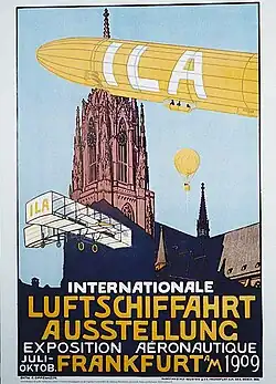 Plakat der Internationalen Luftschifffahrtaustellung (1909)