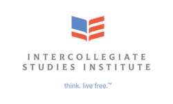 Logo des ISI – eine stilisierte Flagge der USA in Form eines Buches.