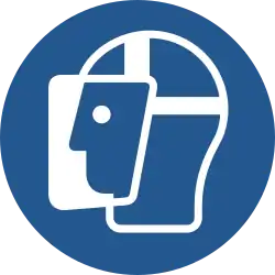 M013: Gesichtsschutz benutzen