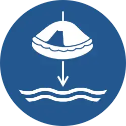 M040: Rettungsfloß fieren beim Aussetzvorgang