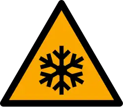 W010: Warnung vor niedriger Temperatur/Kälte
