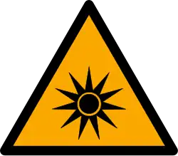 W027: Warnung vor optischer Strahlung