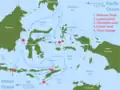Indonesische Meeresströmung (Indonesian throughflow, ITF). 1 Sv =[5] 106 m³·s−1.