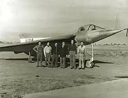 Die I.Ae. 37 Ala Delta nach dem Einbau des Triebwerks