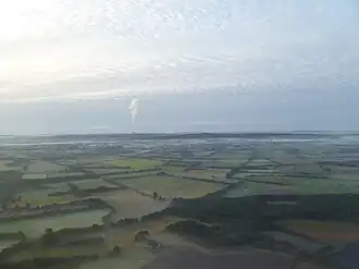 Blick auf die Ibbenbürener Bergplatte von Norden