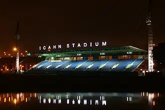 Das Icahn Stadium ist die Austragungsstätte des adidas Grand Prix.