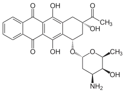 Strukturformel von Idarubicin
