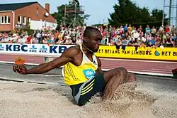 Medaillenkandidat Ignisious Gaisah erreichte mit 7,77 m nicht das Finale