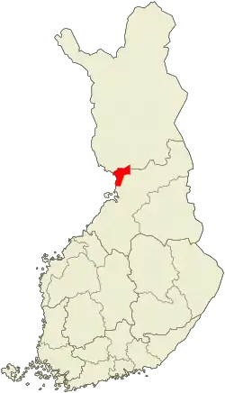 Lage von Ii in Finnland