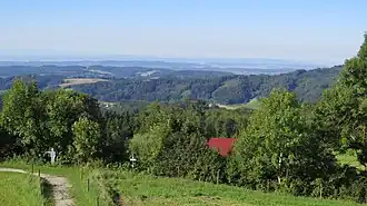 Blick vom Höchsten über Deggenhausertal zum Bodensee