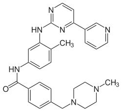 Strukturformel des Imatinib