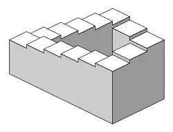 Penrose-Treppe (Treppauf Treppab)