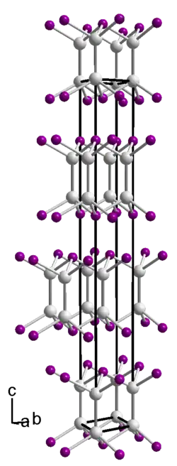 Kristallstruktur von Indium(II)-selenid