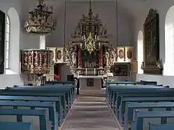 Innenansicht der Kirche St. Johannes der Täufer von Bodenburg (Bad Salzdetfurth)