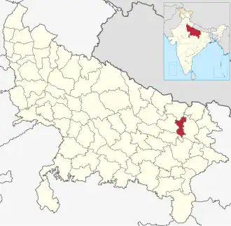 Positionskarte des Distrikts Sant Kabir Nagar