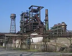 Hochofen der Industrieruine der Hoesch AG, Dortmund