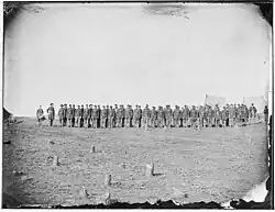 Angetretene Kompanie des Unionsheeres im Sezessionskrieg