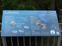 Informationstafel, St. Albanteich, Basel