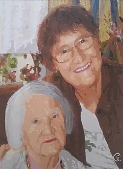 Ingeborg Sörensen mit ihrer Tochter Claudia Sofia Sörensen