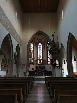 Blick in Richtung des Chors