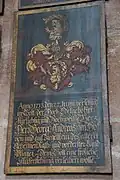 Totenschild des Georg Andreas Imhof († 1713) in der Lorenzkirche