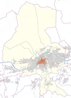Österreichkarte, Position von Innenstadt hervorgehoben
