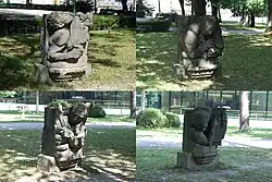 Steinreliefs am Bergisel (vom ehem. Bozener Kaiserjägerdenkmal)