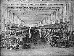 Seidenmaschinenhalle in der Meijizeit