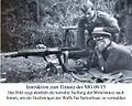 MG 08/15, korrekte Stellung der Mittelstütze