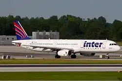 Ein Airbus A321-200 der Inter Airlines