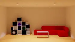 Zentrale Position der Lichtquellen