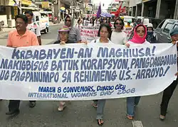 International Women’s Day in Davao City (2008, Philippinen)