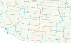 Streckenverlauf der Interstate 25