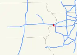 Streckenverlauf der Interstate 280