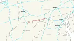 Streckenverlauf der Interstate 68