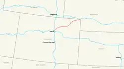 Streckenverlauf der Interstate 76