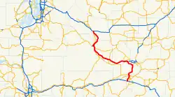 Streckenverlauf der Interstate 82